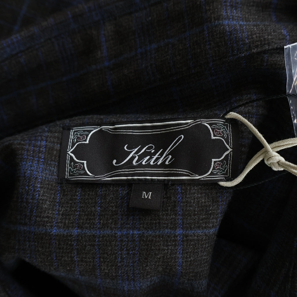 KITH(キス) FLANNEL TOMAS SHIRT フランネル チェック柄 トーマス 長袖シャツ ブラウン 26-050-060-0014-3-0