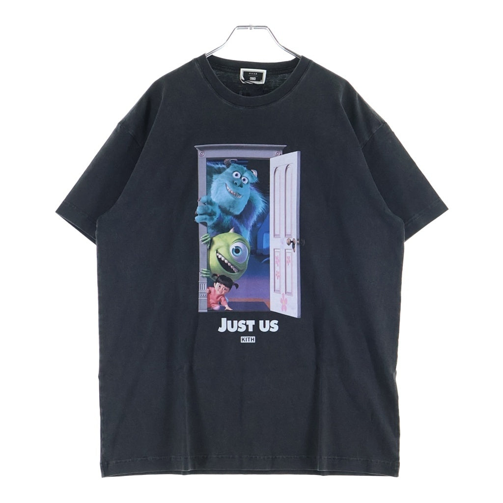 KITH(キス) ×PIXAR ピクサ クルーネック カットソー 半袖Tシャツ ブラック 25-073-060-0160-4-0