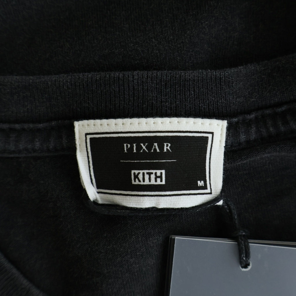 KITH(キス) ×PIXAR ピクサ クルーネック カットソー 半袖Tシャツ ブラック 25-073-060-0160-4-0