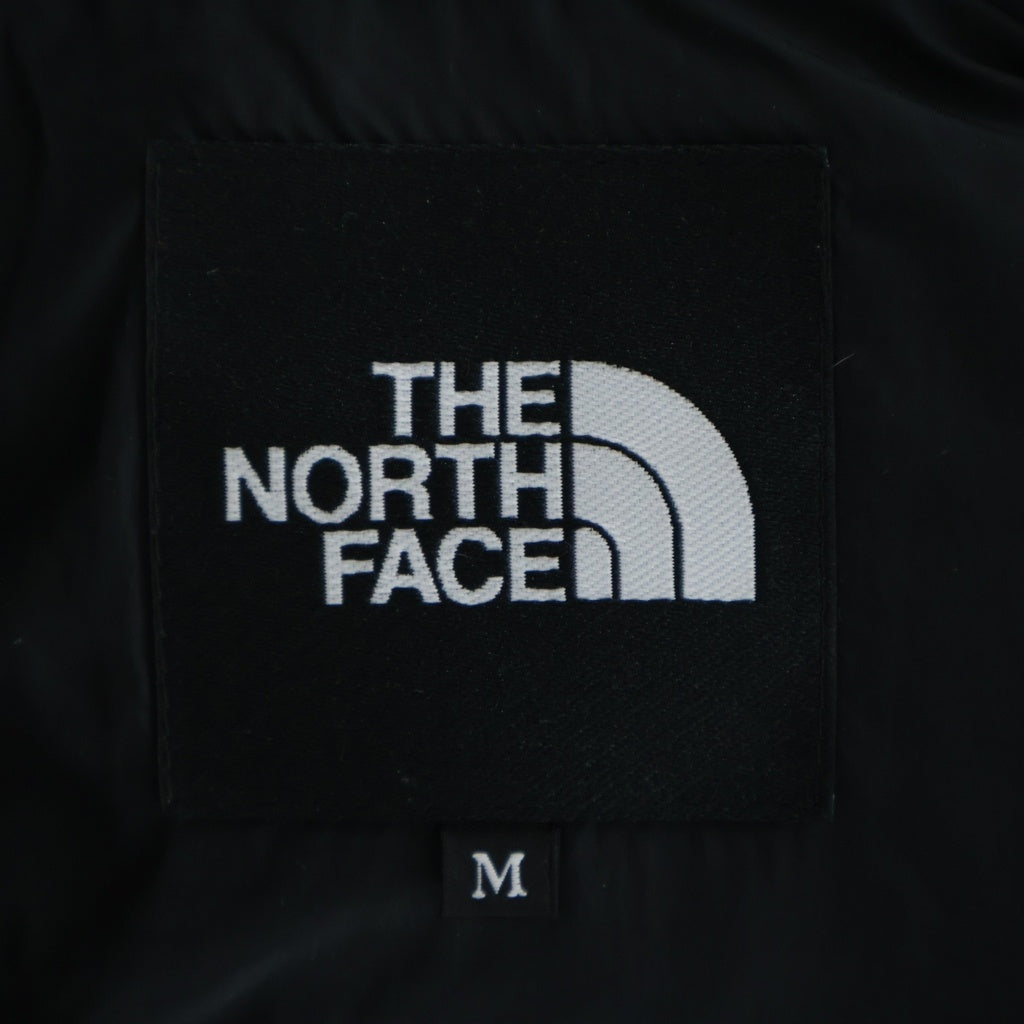 THE NORTH FACE(ザノースフェイス) 総柄 ロゴデザイン ジップアップ ダウンジャケット ブラック ND92336