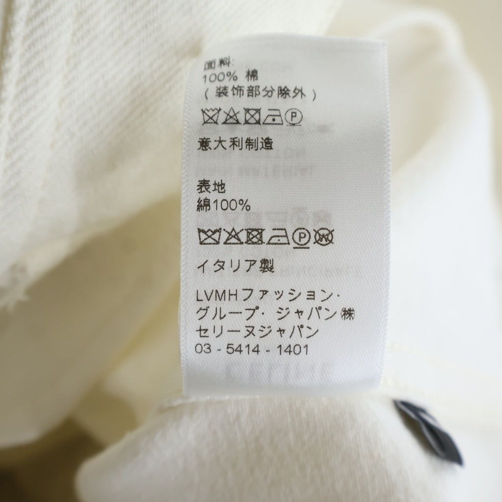 CELINE(セリーヌ) 22SS HEAVENLY DAYS アーティストプリント スタッズ デニムジャケット ホワイト 29AIY574Q