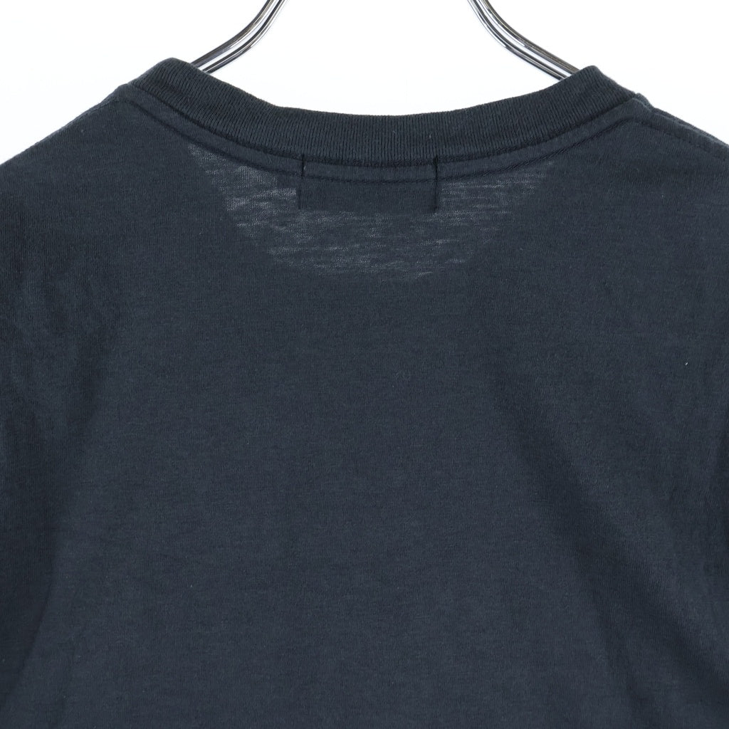 HYSTERIC GLAMOUR(ヒステリックグラマー) LETS GO CRAZY レッツ ゴー クレイジー クルーネック カットソー 半袖Tシャツ ブラック 02251CT22