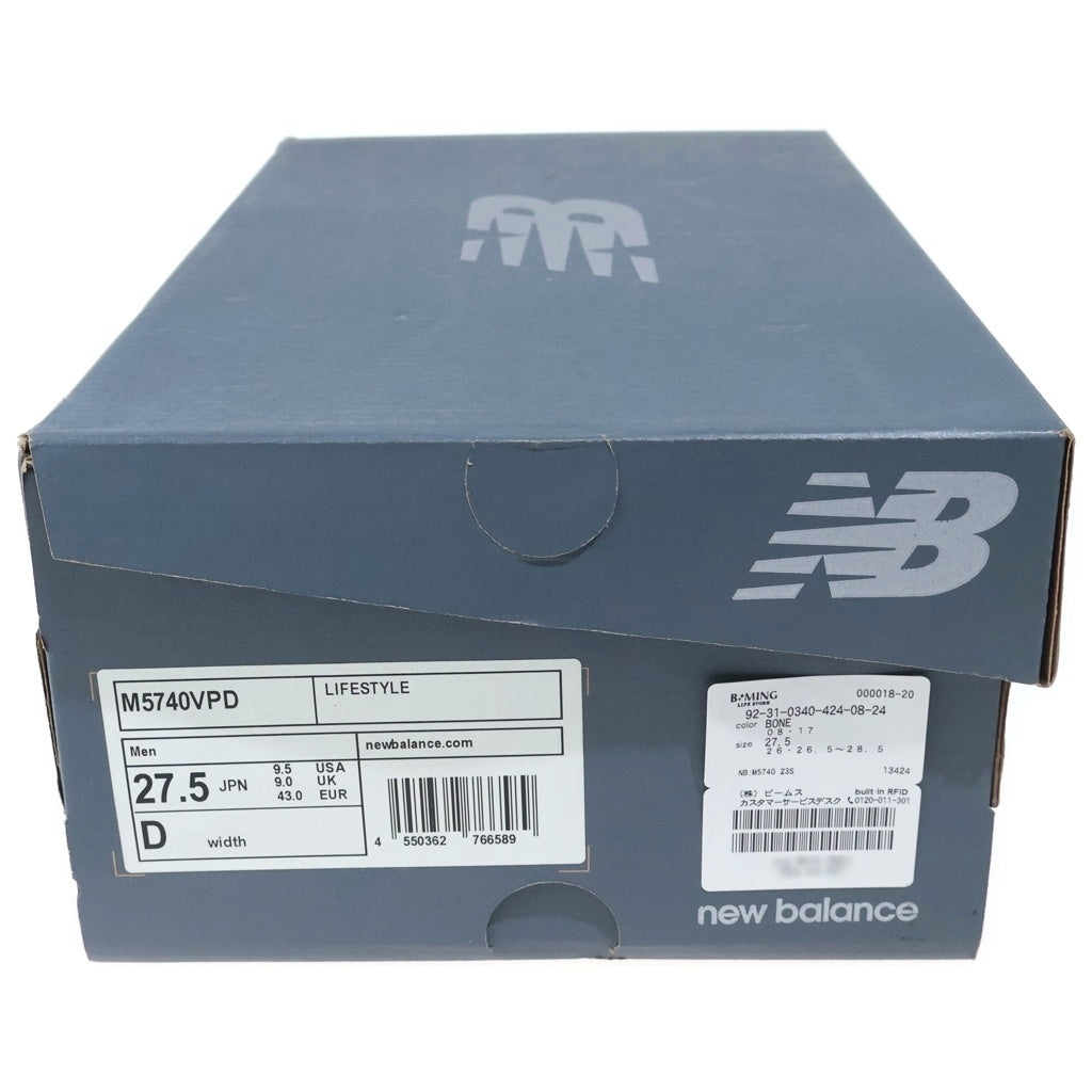 New Balance(ニューバランス) スエード ローカットスニーカー グレー US9.5/27.5cm M5740VPD