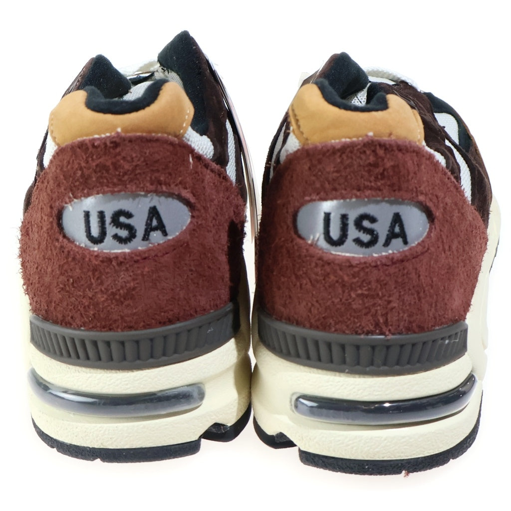 New Balance(ニューバランス) USA製 スエード メッシュ ローカットスニーカー ブラウン US9.5/27.5cm M990BB2