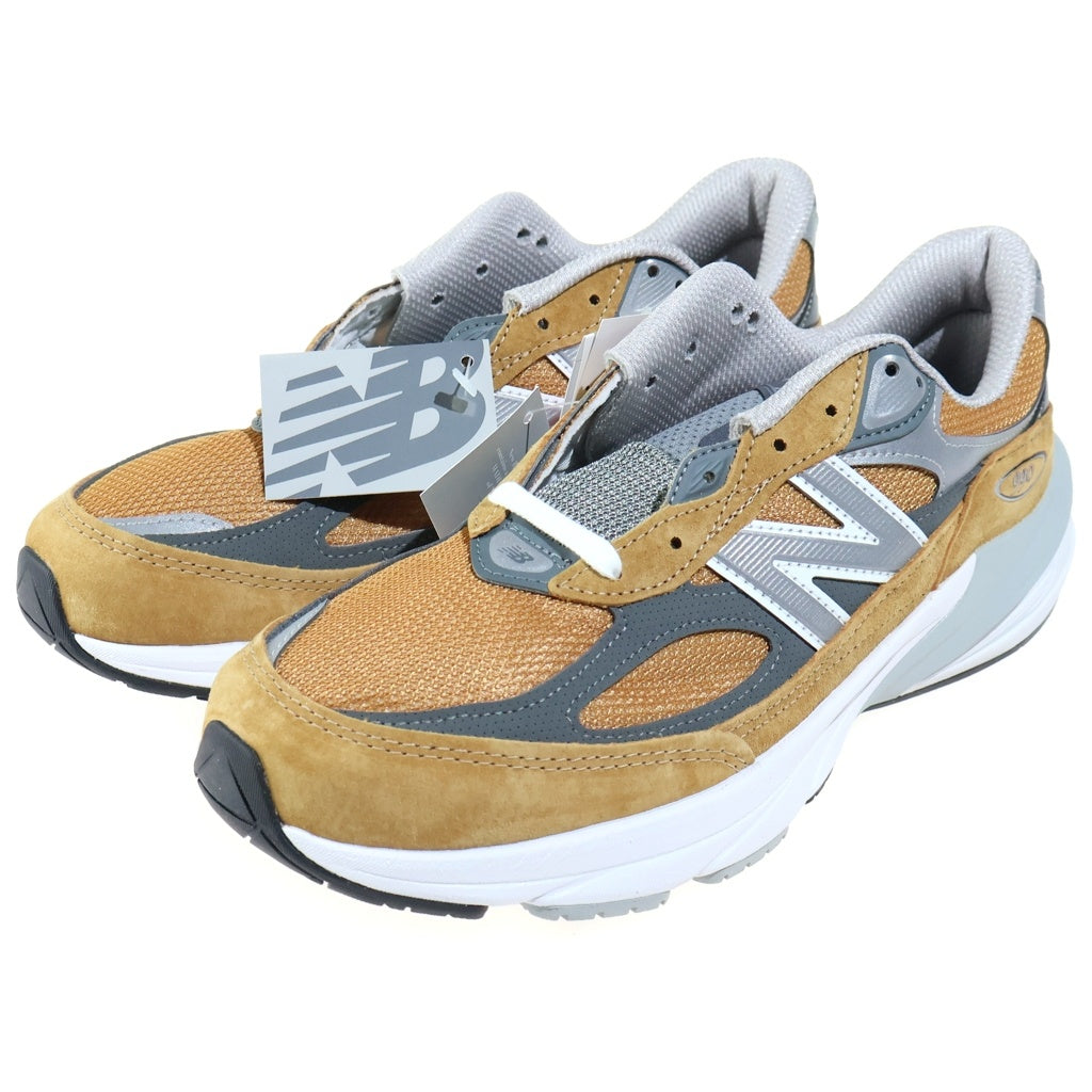 New Balance(ニューバランス) Workwear スエードメッシュローカットスニーカー イエロー/グレー U990TN6