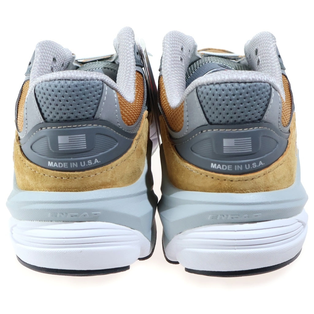 New Balance(ニューバランス) Workwear スエードメッシュローカットスニーカー イエロー/グレー U990TN6