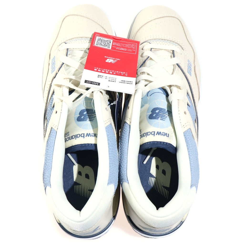 New Balance(ニューバランス) ローカットスニーカー US9.5/27.5cm ホワイト/ブルー BB550PLA