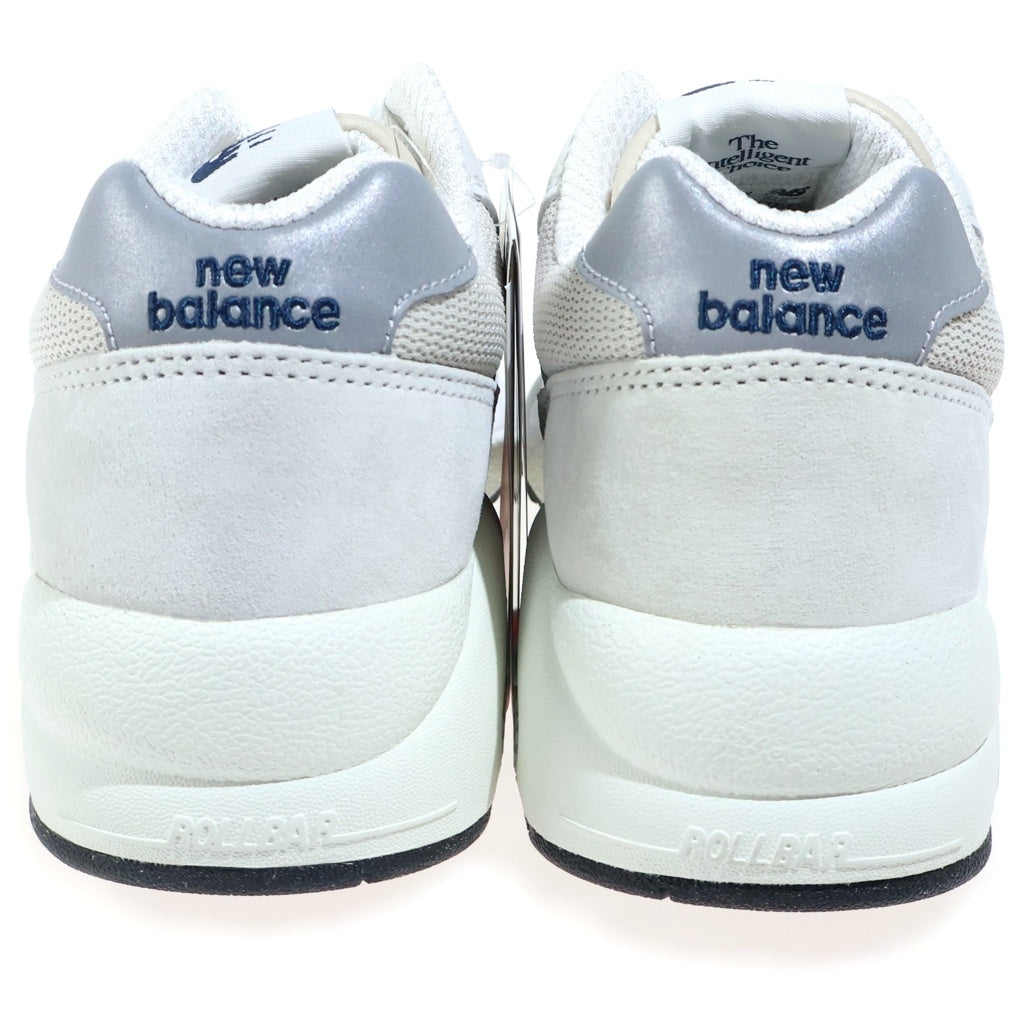New Balance(ニューバランス) スエード ローカットスニーカー ホワイト US9.5/27.5cm MT580GNV