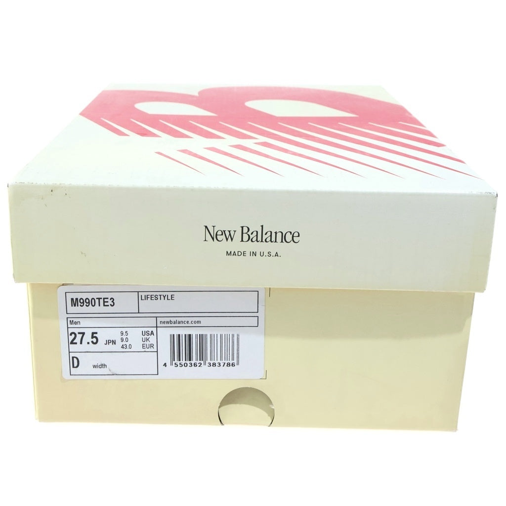 New Balance(ニューバランス) Navy/Castlerock ローカットスニーカー ネイビー M990TE3
