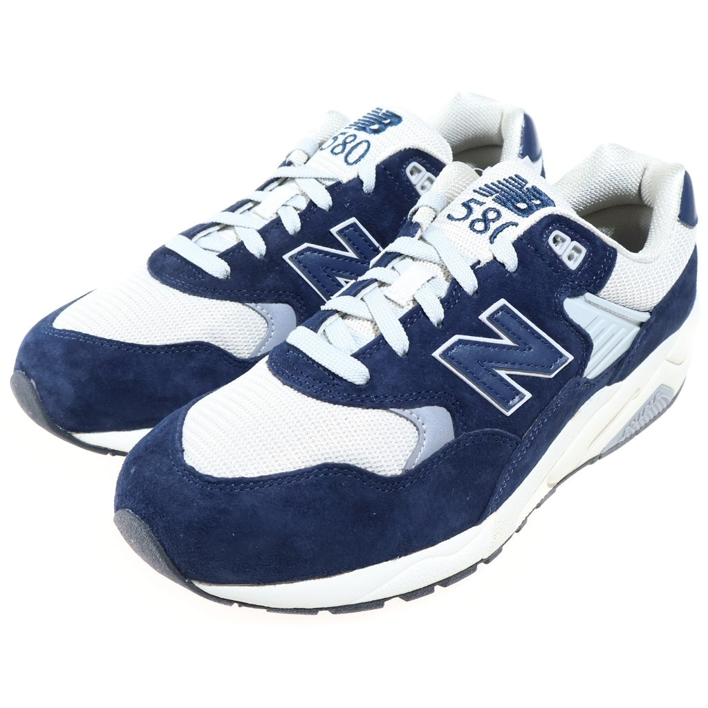 New Balance(ニューバランス) スエード ローカットスニーカー ネイビー US9.5/27.5cm MT580OG2