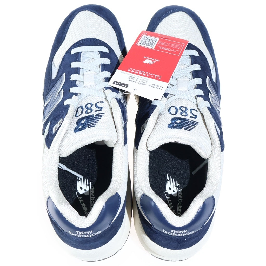 New Balance(ニューバランス) スエード ローカットスニーカー ネイビー US9.5/27.5cm MT580OG2