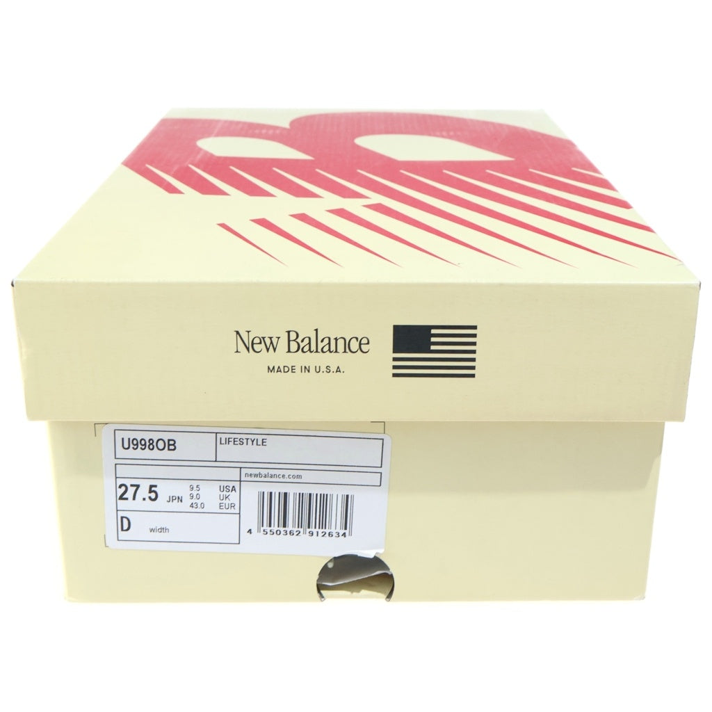 New Balance(ニューバランス) スエード ローカットスニーカー オレンジ US9.5/27.5cm U998OB