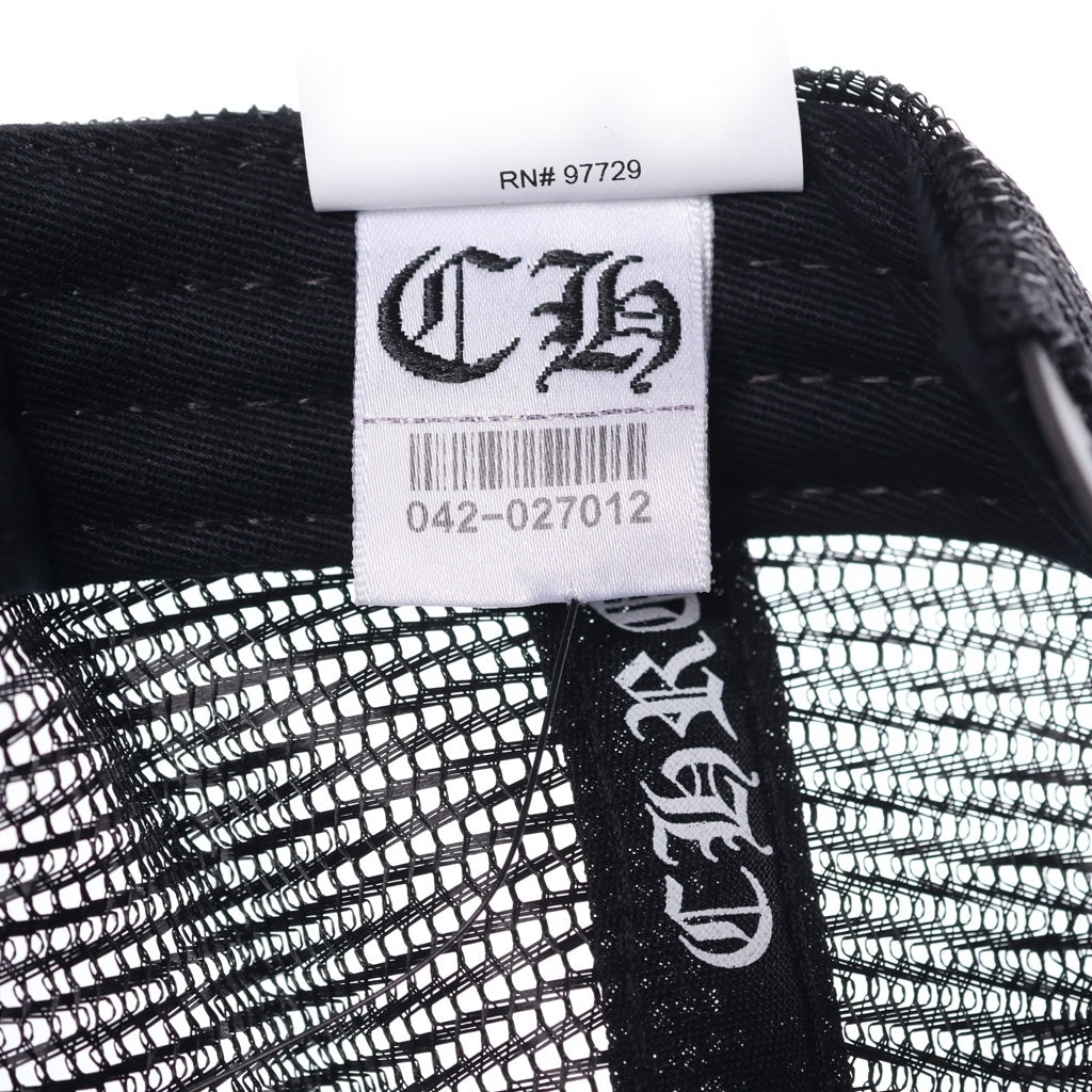 CHROME HEARTS(クロムハーツ) Fuck Leather Patch Trucker Cap ファックレザー パッチ トラッカーキャップ ブラック