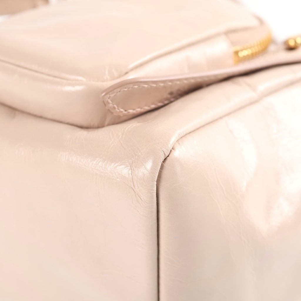 PRADA(プラダ) ダングル レザー トップハンドル ミニバッグ ベージュ 1BB137 レディース