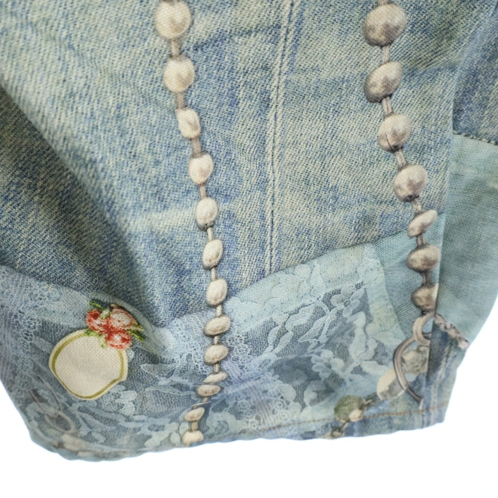 Acne Studios(アクネ ストゥディオズ) 25AW Relaxed Fit Jeans 2006 転写プリント リラックスフィット デニムパンツ マルチ FN-MN-TROU001129