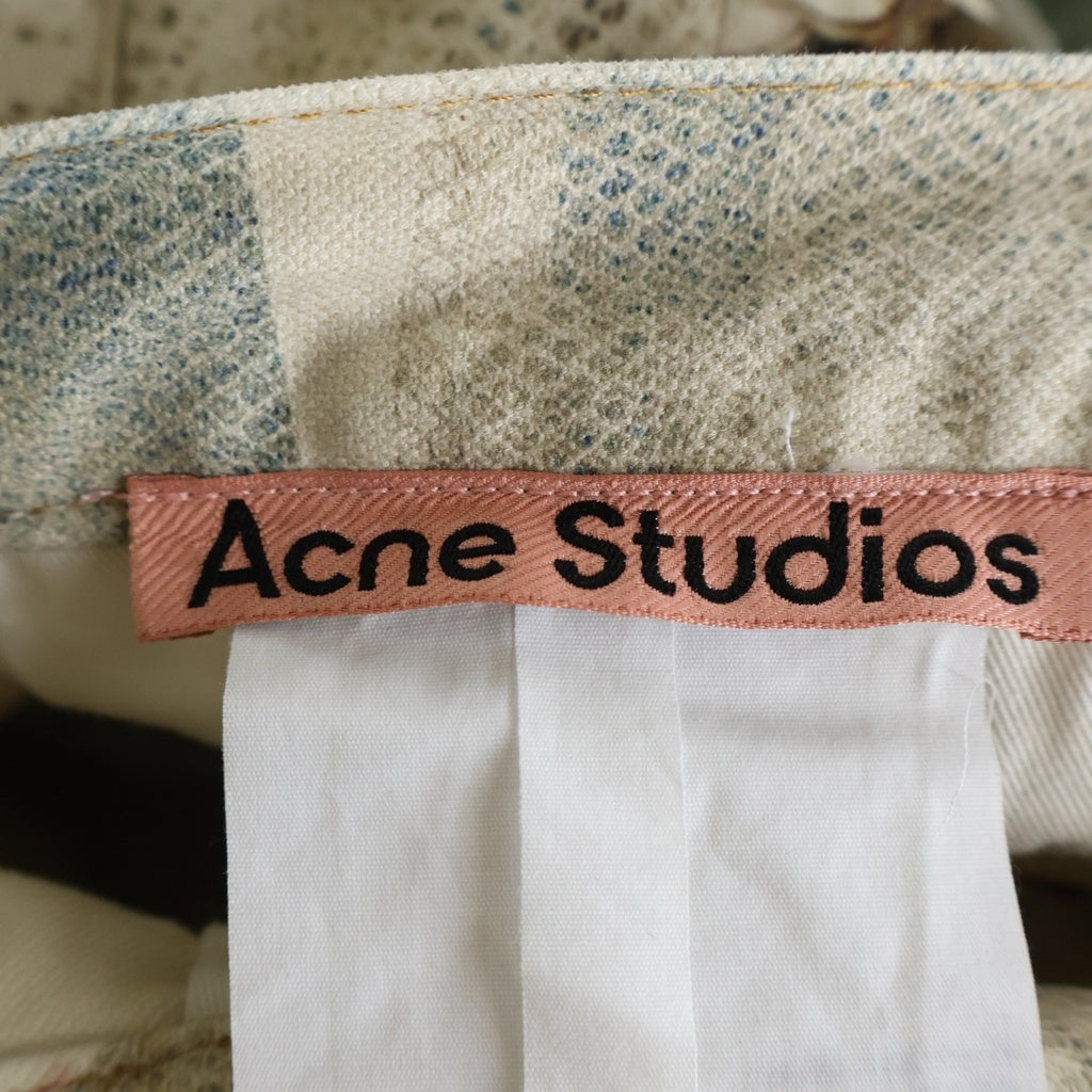 Acne Studios(アクネ ストゥディオズ) 25AW Relaxed Fit Jeans 2006 転写プリント リラックスフィット デニムパンツ マルチ FN-MN-TROU001129