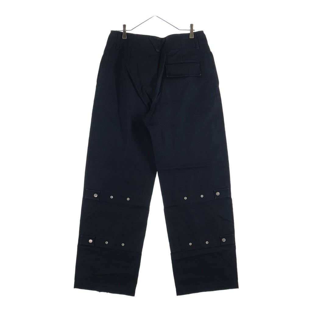BOTTEGA VENETA(ボッテガヴェネタ) 22AW バックスナップ ワイドパンツ ネイビー
