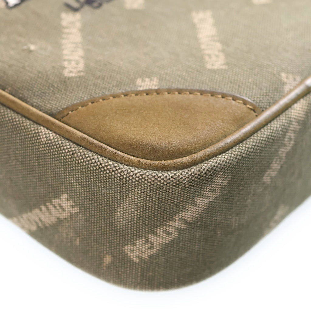 READY MADE(レディメイド) SHOULDER BAG 総柄 ロゴデザイン ショルダーバッグ カーキ RE-CO-KH-00-00-48