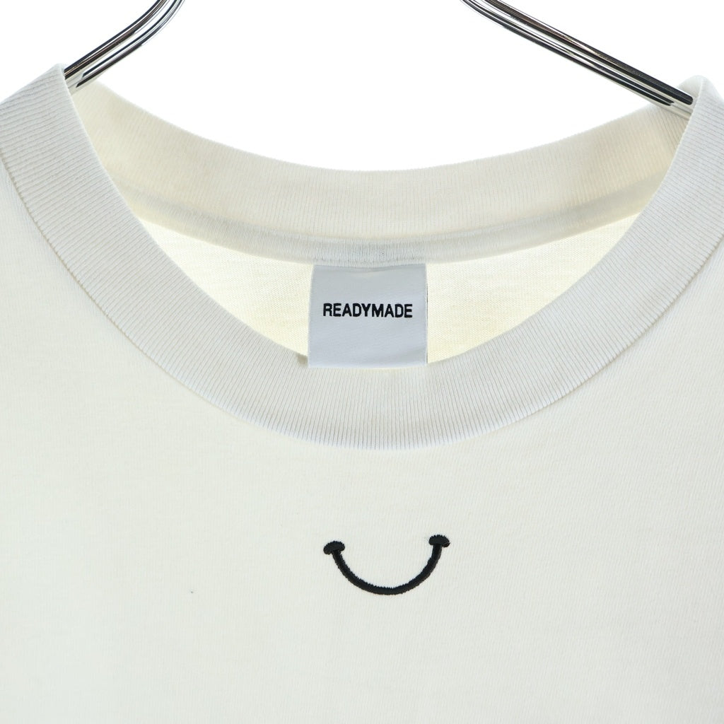 READY MADE(レディメイド) 24SS SMILE SS T-SHIRT スマイルTシャツ ホワイト RE-CO-WH-00-00-244