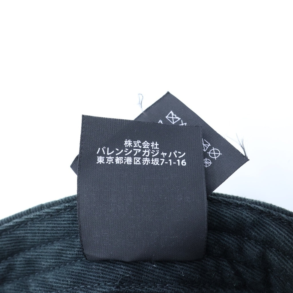 BALENCIAGA(バレンシアガ) 17AW ロゴ刺繍ベースボールキャップ 帽子 ブラック レディース