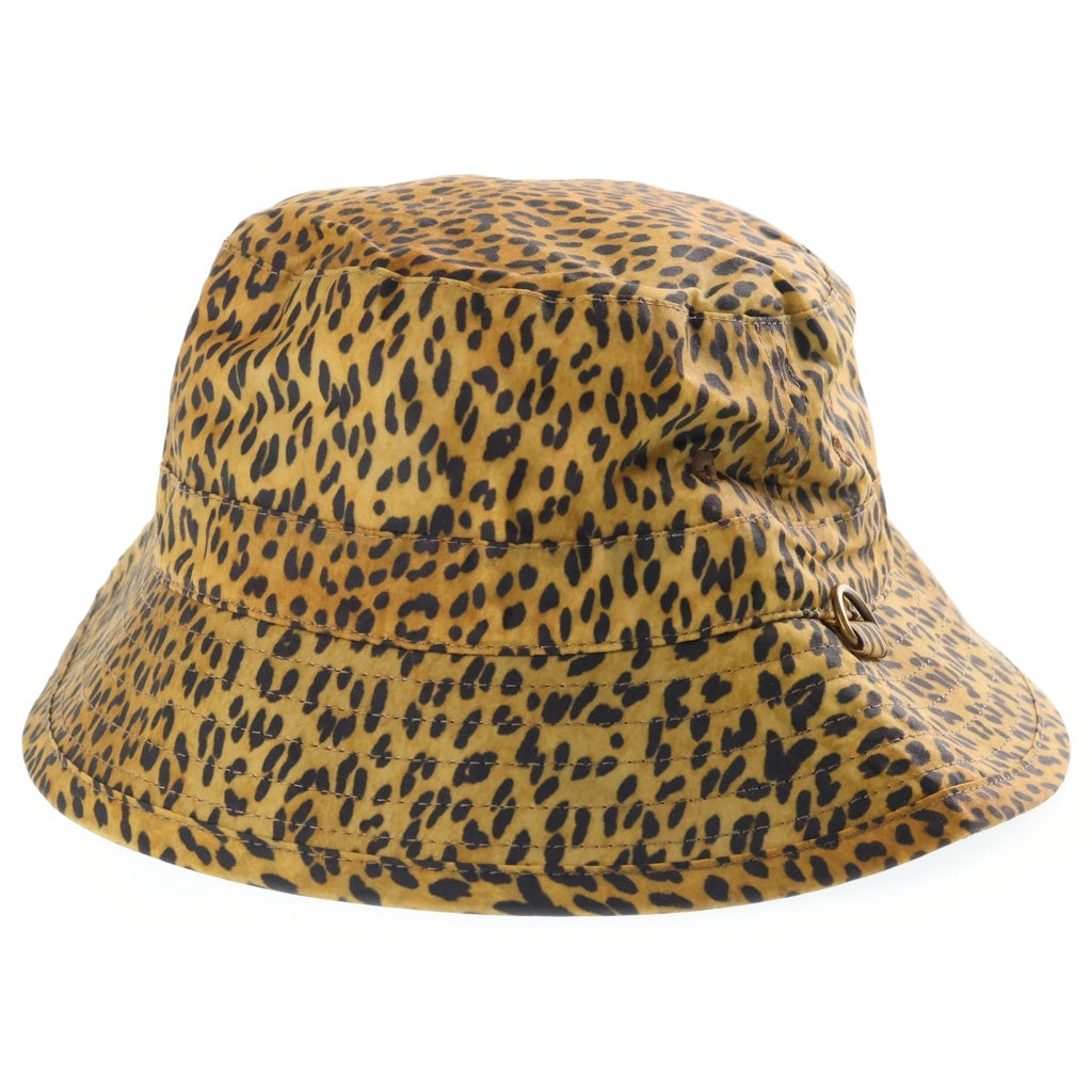 SUPREME(シュプリーム) 20SS ×Barbour Waxed Cotton Crusher Hat ×バブアー ワックスコットンレオパードクラッシャーハット イエロー レディース