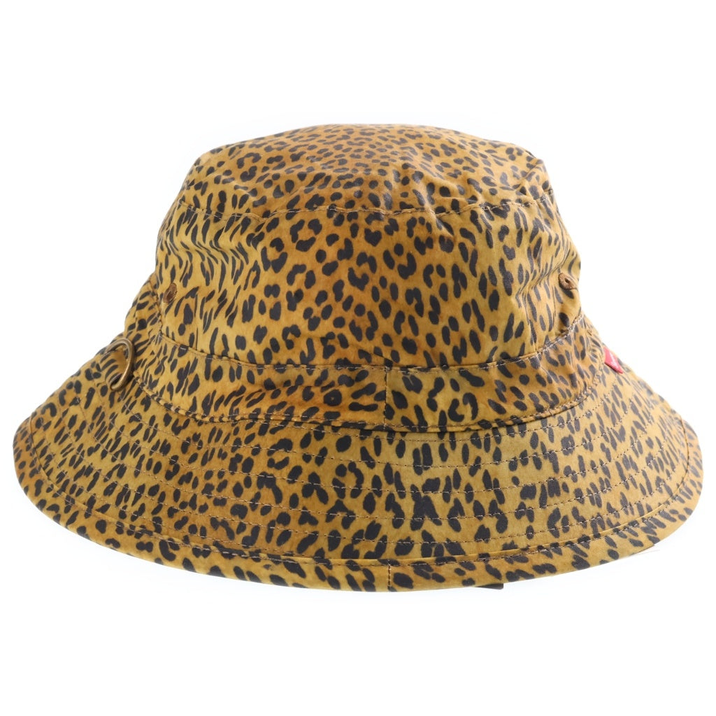 SUPREME(シュプリーム) 20SS ×Barbour Waxed Cotton Crusher Hat ×バブアー ワックスコットンレオパードクラッシャーハット イエロー レディース