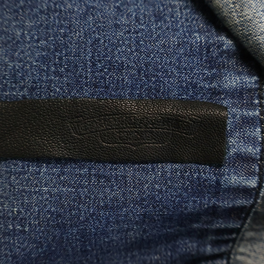 CHROME HEARTS(クロムハーツ) Y NOT CROSS BALL BUTTON LAST BITE DENIM SHIRT ワイノット クロスボールボタン ラスト バイト デニムシャツ インディゴ