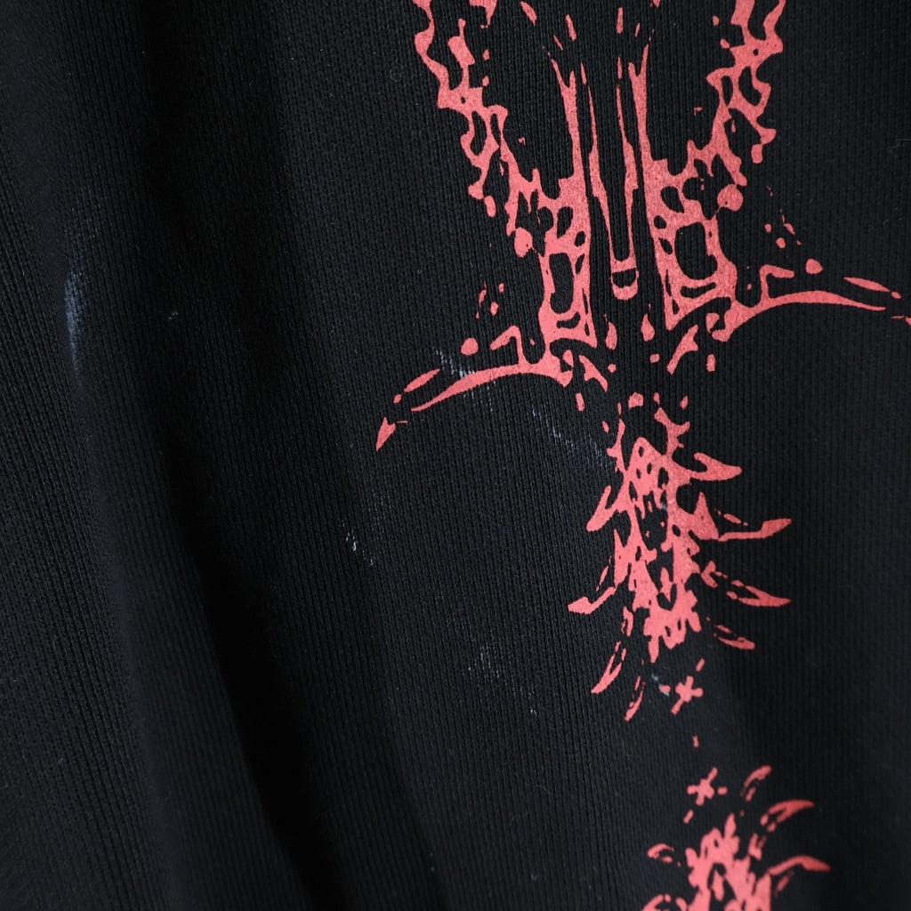 THUG CLUB(サグクラブ) 24SS DRAGON SWEAT PANTS ドラゴン ドローストリング スウェット パンツ ブラック TC24PT1502