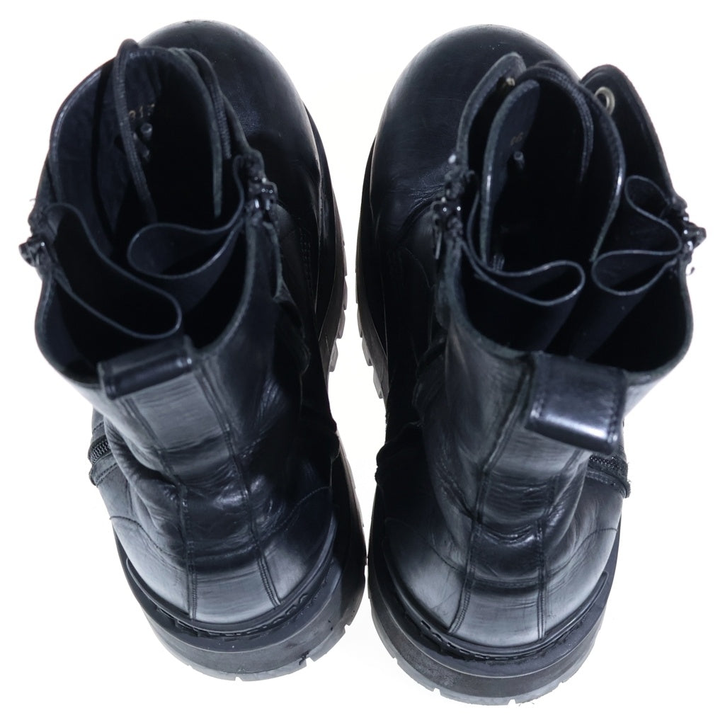 BALENCIAGA(バレンシアガ) GIANT BOOTSBBロゴダブルサイドジップレザーボリュームソールブーツ813689