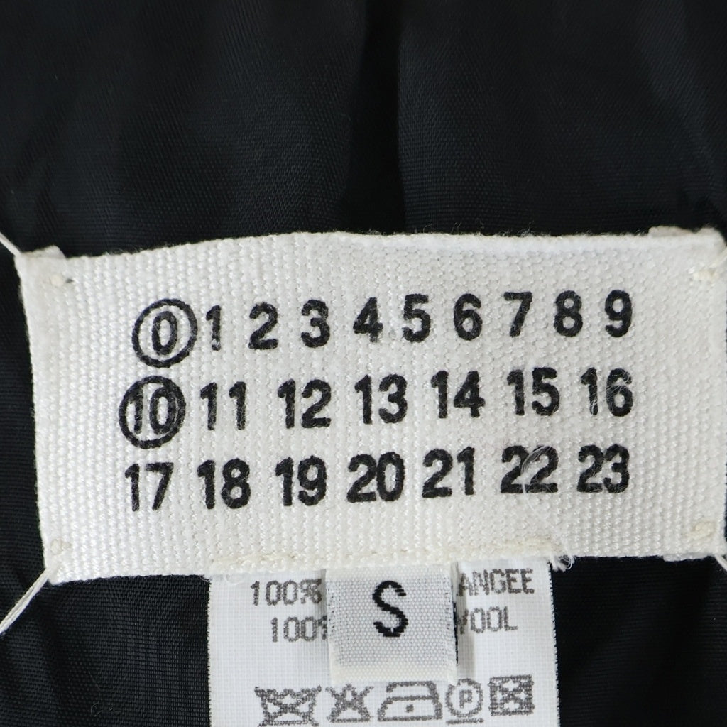 Maison Margiela(メゾンマルジェラ) 010初期 本人期 アーティザナル ダメージ加工 ストライプ柄 ベスト ジャケット ブラック