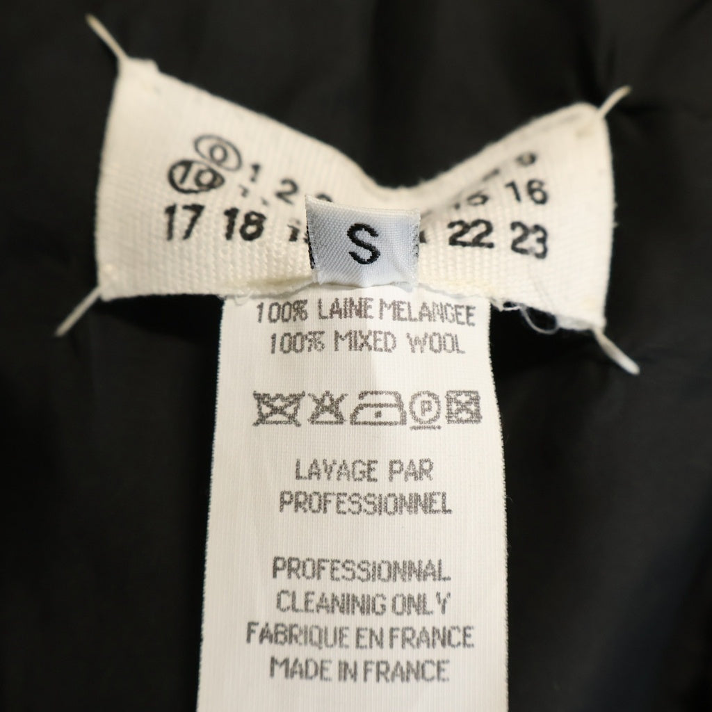 Maison Margiela(メゾンマルジェラ) 010初期 本人期 アーティザナル ダメージ加工 ストライプ柄 ベスト ジャケット ブラック