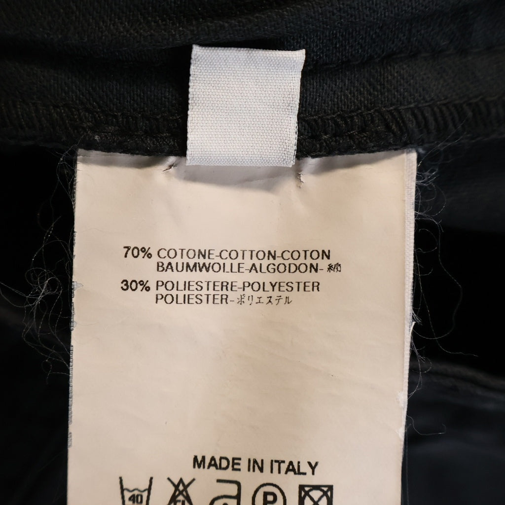 Maison Margiela(メゾンマルジェラ) ここのえ期 ダブルニー マルチポケット ジップアップ パンツ ブラック 733P00250013