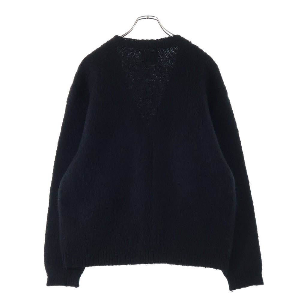 SAINT MICHAEL(セントマイケル) 24AW MOHAIR CARDIGAN モヘア ニット カーディガン ブラック SM-YS1-0000-057