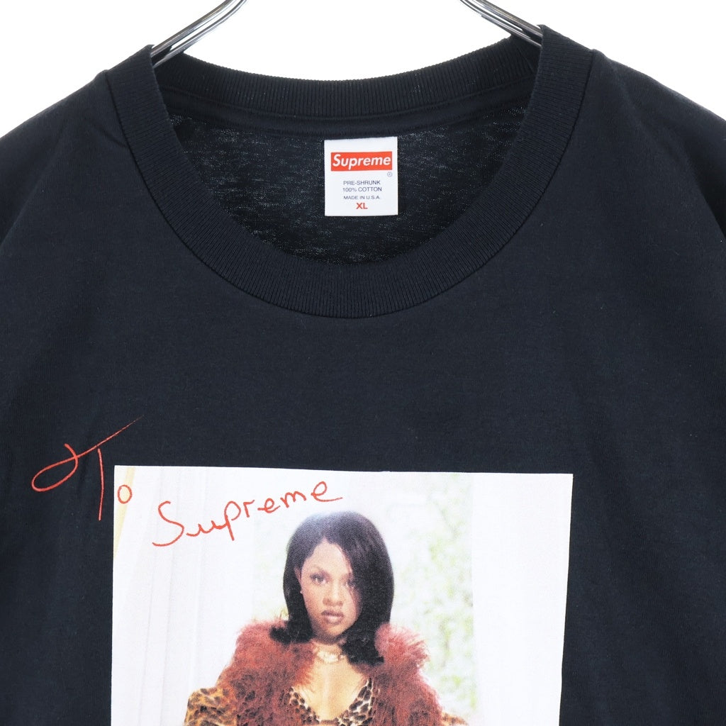 SUPREME(シュプリーム) 22SS ×LIL KIM Tee リル キム ロゴデザイン クルーネック カットソー 半袖Tシャツ ブラック
