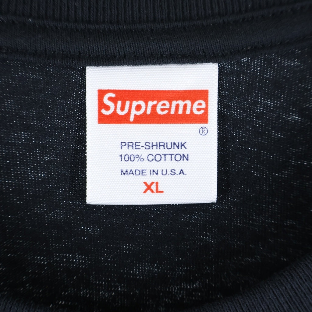 SUPREME(シュプリーム) 22SS ×LIL KIM Tee リル キム ロゴデザイン クルーネック カットソー 半袖Tシャツ ブラック