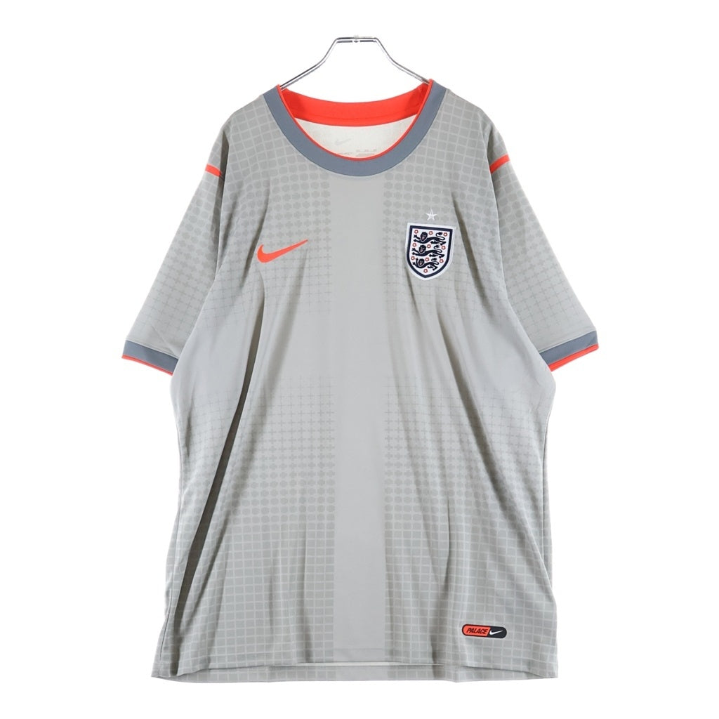 NIKE(ナイキ) ×PALACE ENGLAND FOOT BALL SHIRT パレス イングランド フットボール 半袖ゲームシャツ グレー IH1670-052