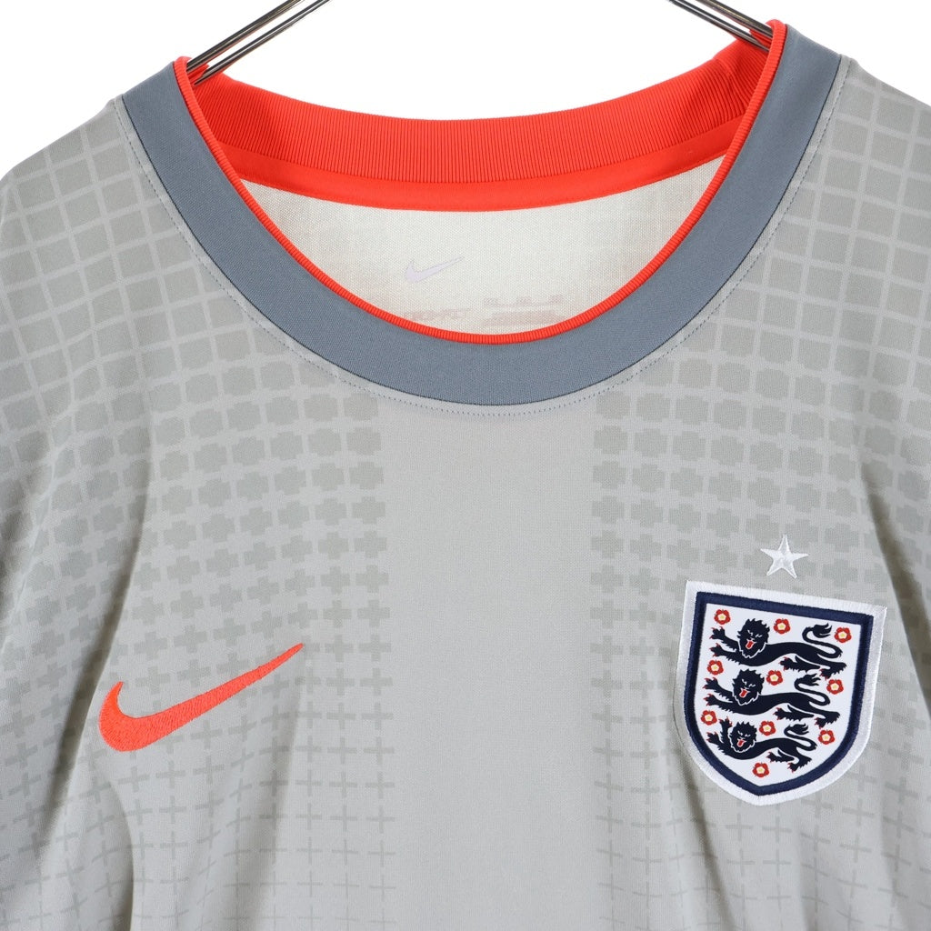 NIKE(ナイキ) ×PALACE ENGLAND FOOT BALL SHIRT パレス イングランド フットボール 半袖ゲームシャツ グレー IH1670-052
