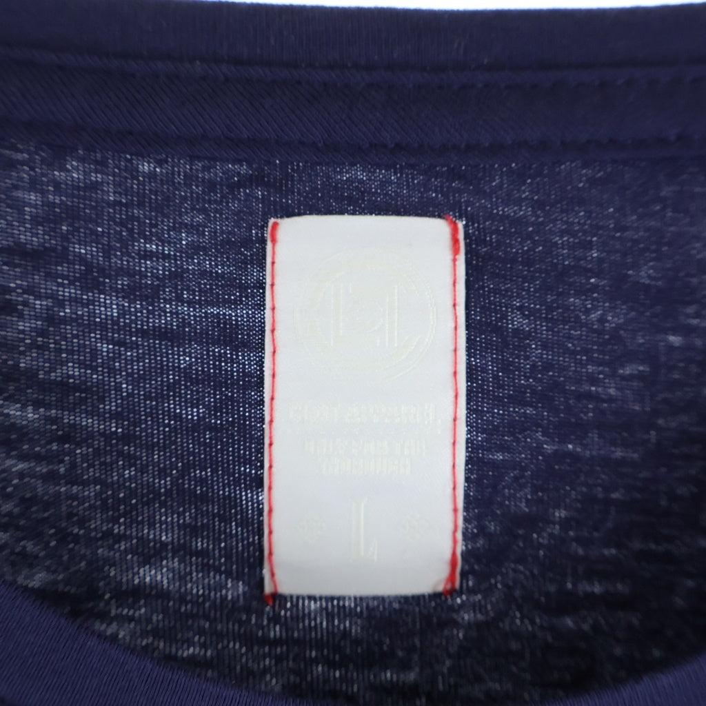 UNDEFEATED(アンディフィーテッド) 13SS ×CLOT OUT FOR BLOOD クロット アウト フォー ブラッド クルーネック カットソー 半袖Tシャツ ネイビー