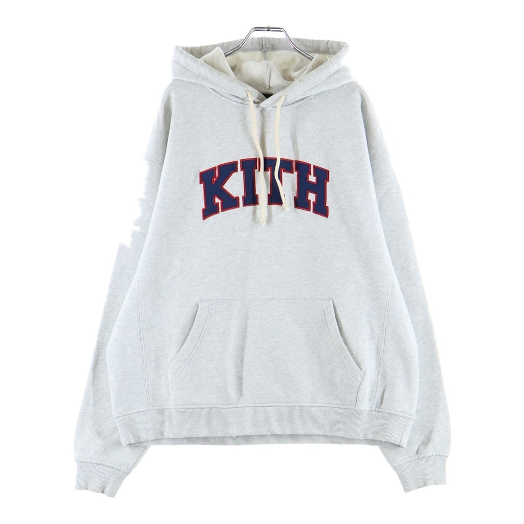 KITH(キス) カレッジロゴデザイン プルオーバー フーデッド スウェット パーカー グレー
