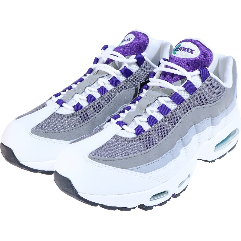 NIKE(ナイキ) WMNS AIR MAX BIG BUBBLE GRAPE ウィメンズ エアマックス 95 ビッグバブルローカットスニーカー グレー/パープル US11.5/28.5cm HJ5996-100