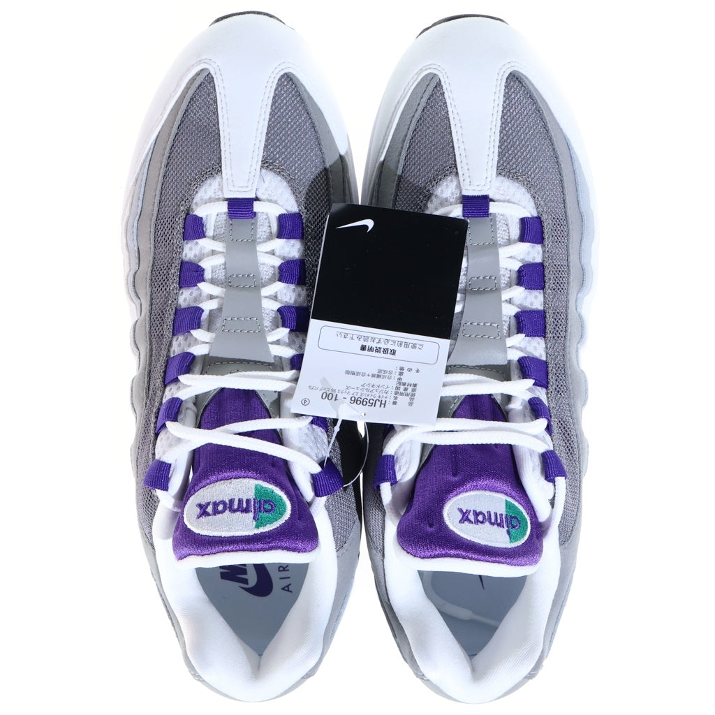 NIKE(ナイキ) WMNS AIR MAX BIG BUBBLE GRAPE ウィメンズ エアマックス 95 ビッグバブルローカットスニーカー グレー/パープル US11.5/28.5cm HJ5996-100