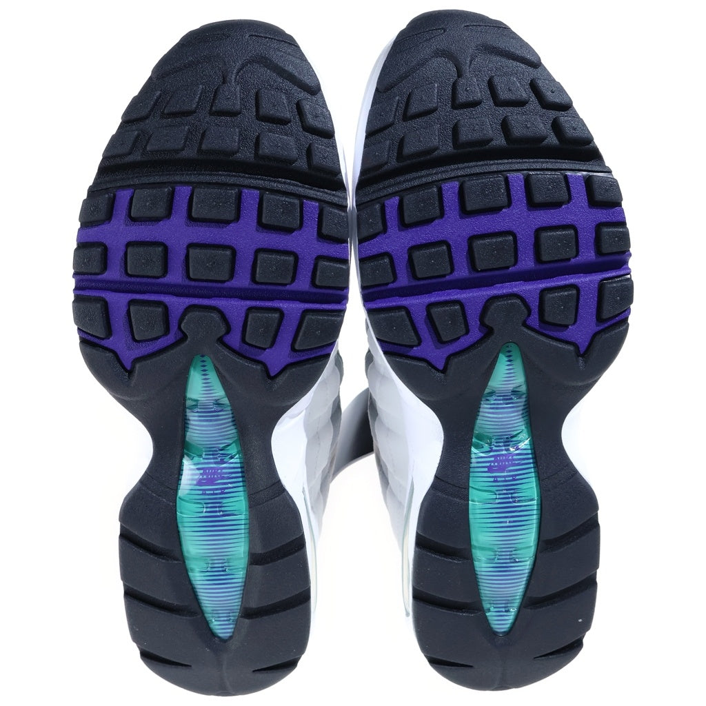 NIKE(ナイキ) WMNS AIR MAX BIG BUBBLE GRAPE ウィメンズ エアマックス 95 ビッグバブルローカットスニーカー グレー/パープル US11.5/28.5cm HJ5996-100