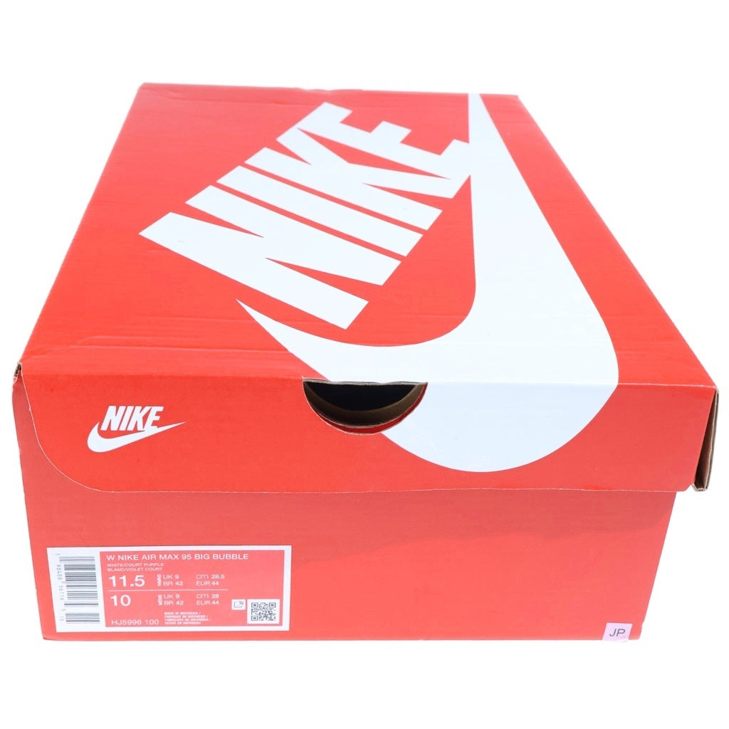 NIKE(ナイキ) WMNS AIR MAX BIG BUBBLE GRAPE ウィメンズ エアマックス 95 ビッグバブルローカットスニーカー グレー/パープル US11.5/28.5cm HJ5996-100
