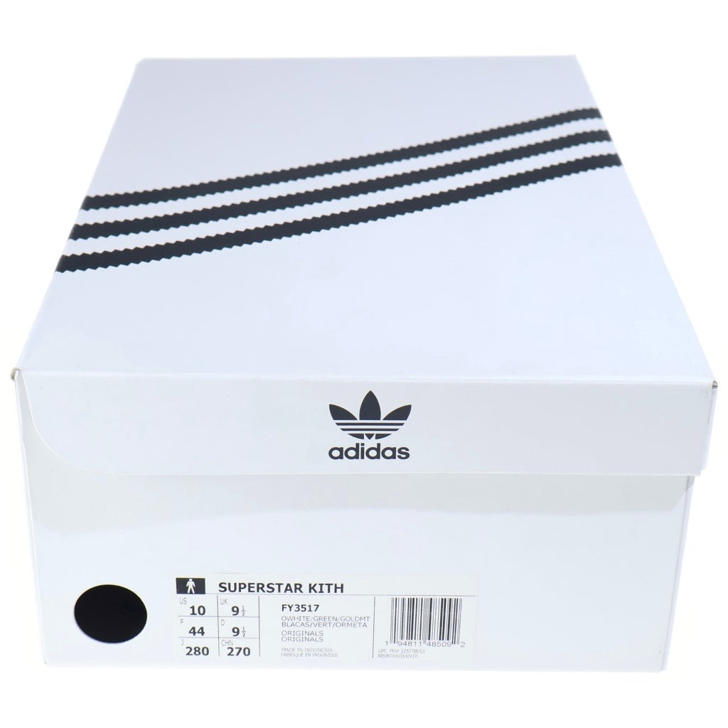 adidas(アディダス) ×KITH SUPERSTAR CLASSIC PROGRAM キス スパースター クラシック プログラム ローカットスニーカー ホワイト US10/28cm FY3517