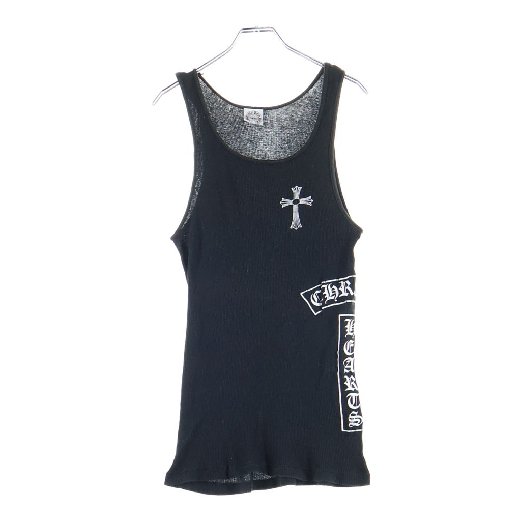 CHROME HEARTS(クロムハーツ) RIBBED TANK TOP サイドTバー タンクトップ ブラック