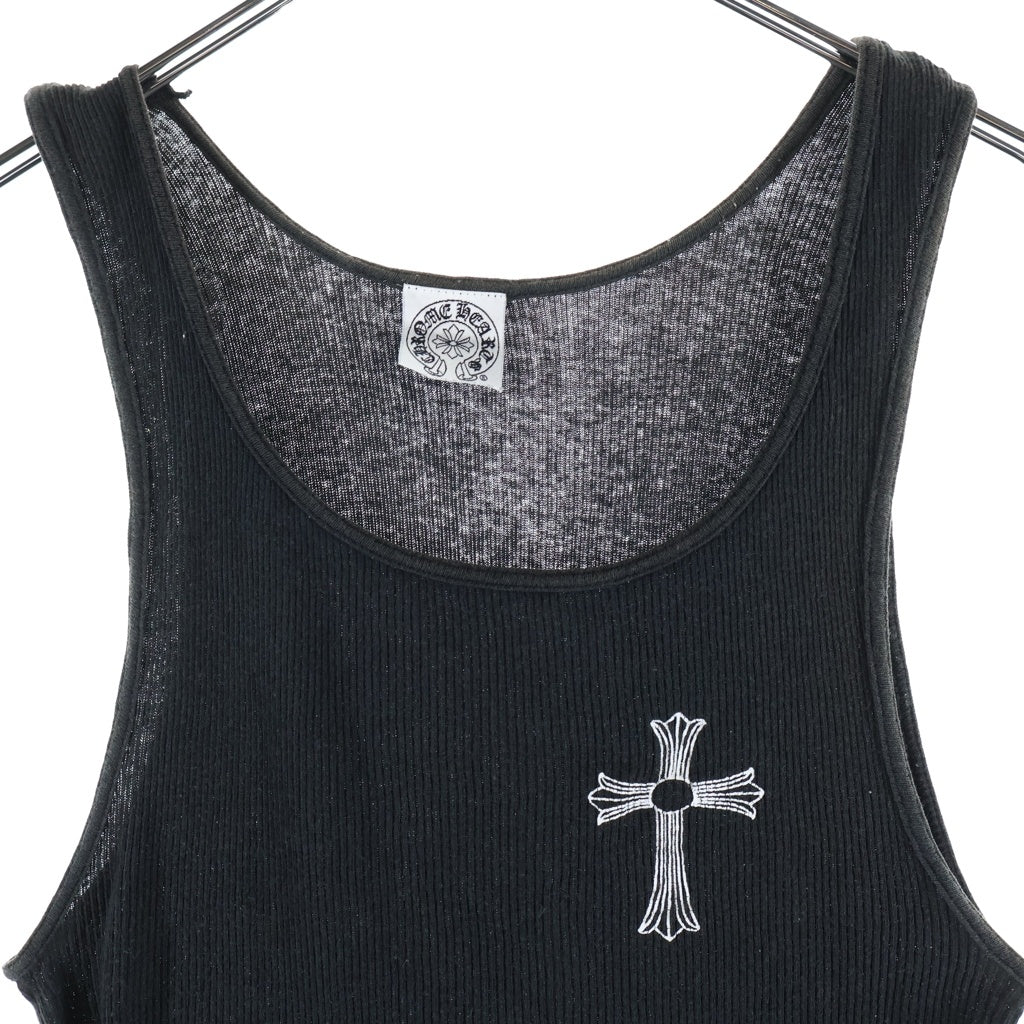 CHROME HEARTS(クロムハーツ) RIBBED TANK TOP サイドTバー タンクトップ ブラック