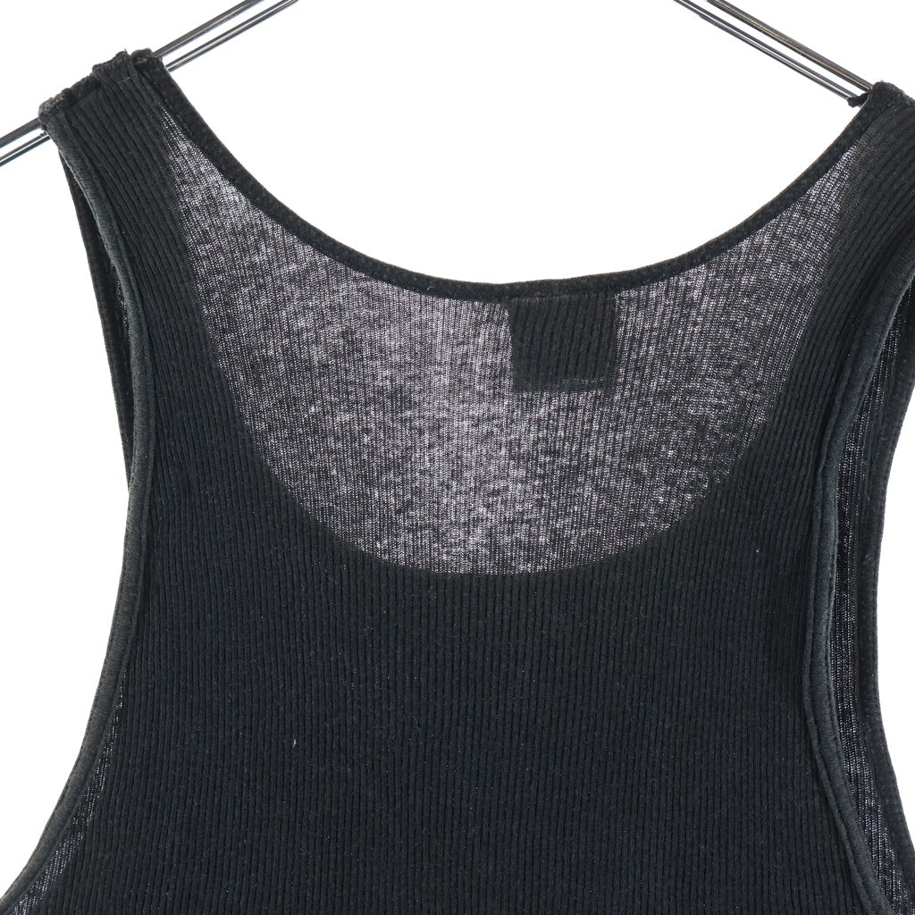 CHROME HEARTS(クロムハーツ) RIBBED TANK TOP サイドTバー タンクトップ ブラック