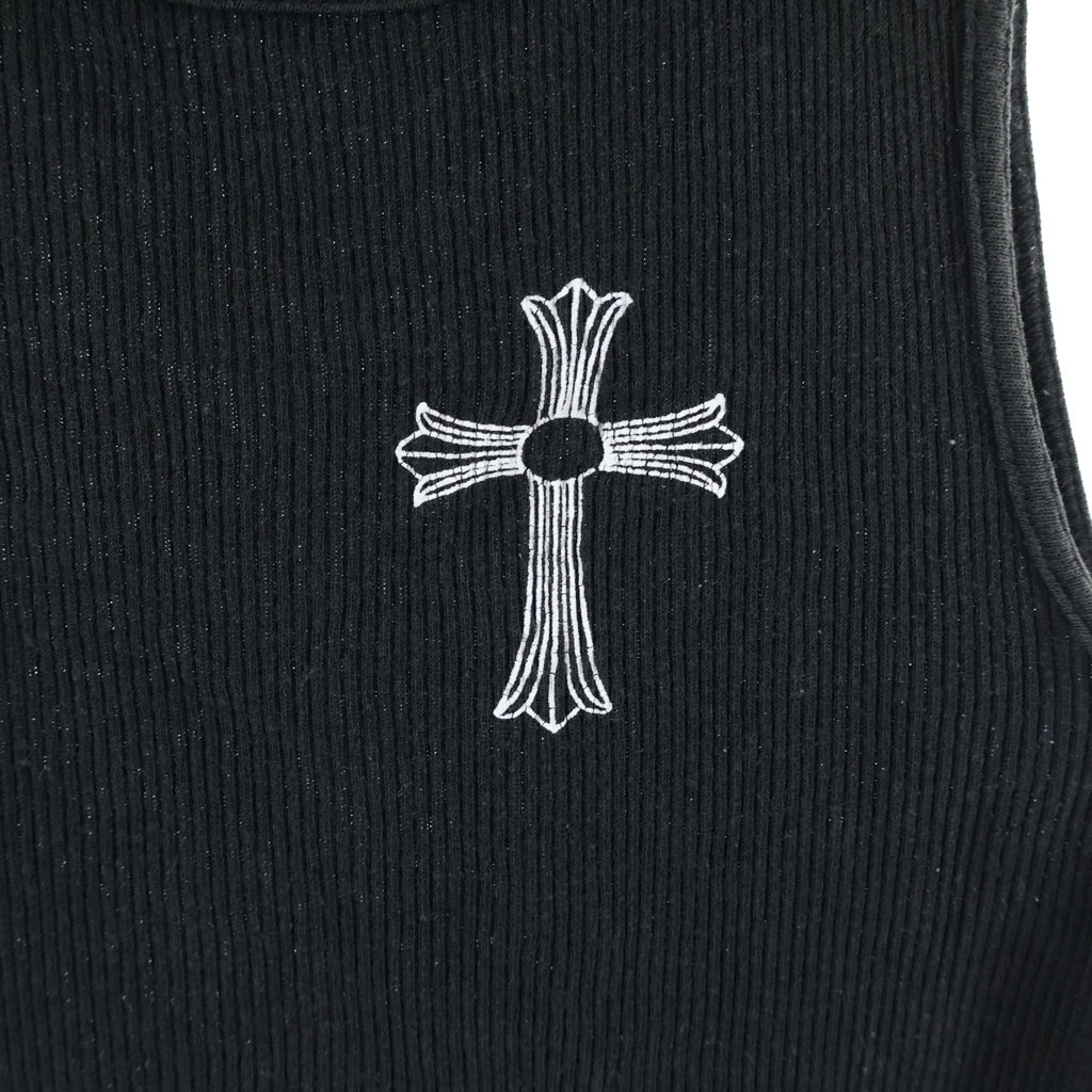 CHROME HEARTS(クロムハーツ) RIBBED TANK TOP サイドTバー タンクトップ ブラック
