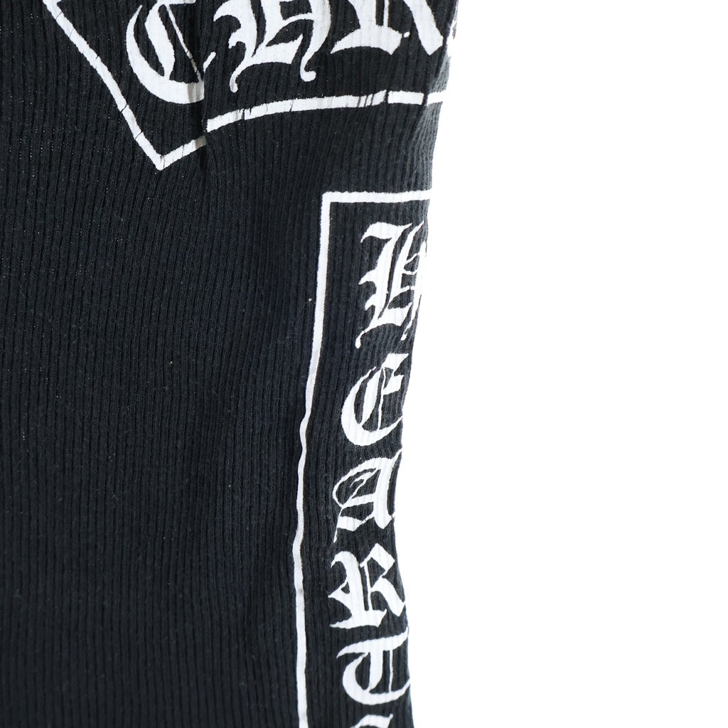 CHROME HEARTS(クロムハーツ) RIBBED TANK TOP サイドTバー タンクトップ ブラック