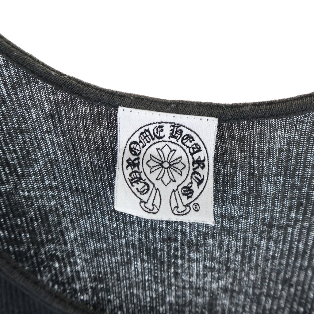 CHROME HEARTS(クロムハーツ) RIBBED TANK TOP サイドTバー タンクトップ ブラック